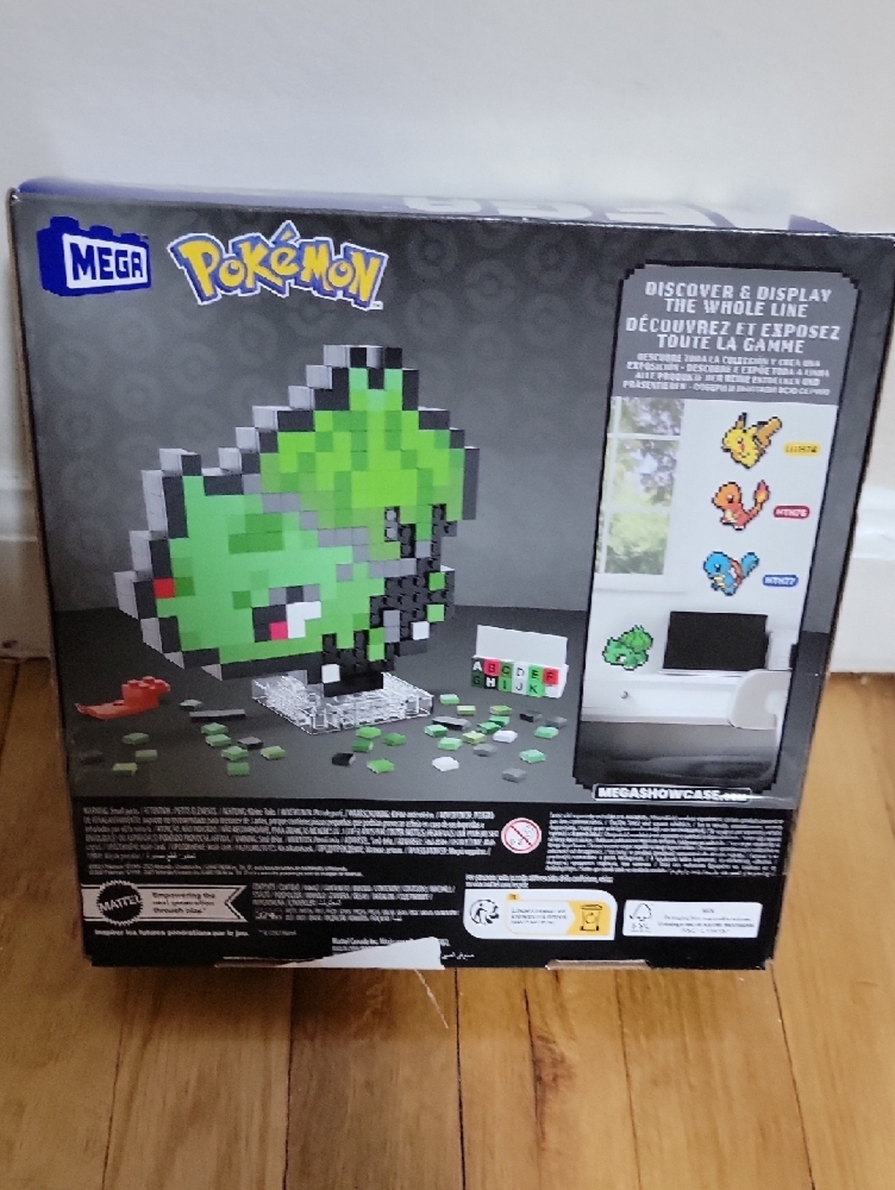 BaubleBar Green and Black Pixel Bulbasaur Display - Picture 3 of 3
